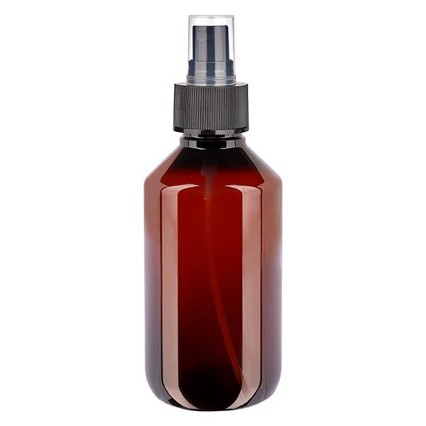 PET-flaska 200ml med svart atomiserare PET-flaska 200ml med svart atomiserare