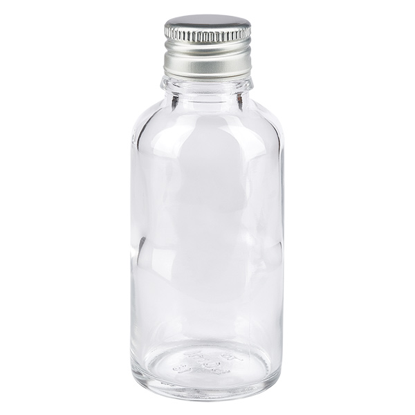 30ml flaska 11mm skruvkork Alu-Silver Standard ClearLine UT18/30