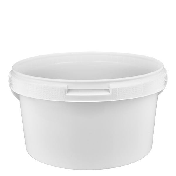 3,5 liters hink av vit polypropenplast utan lock 3,5 liters hink av vit polypropenplast utan lock