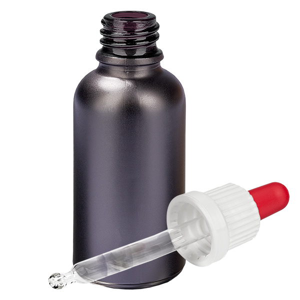 30 ml pipettflaska vit/röd med manipuleringssäkert lock BlackLine UT18/30 30 ml pipettflaska vit/röd med manipuleringssäkert lock BlackLine UT18/30