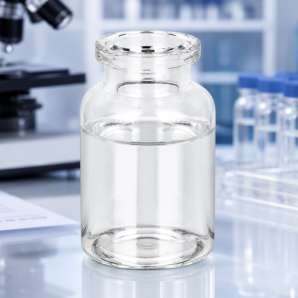 Injektionsflaska av klarglas 10ml Hochwertige Glasflasche 10ml für pharmazeutische Injektionslösungen mit optisch reinem Klarglas
