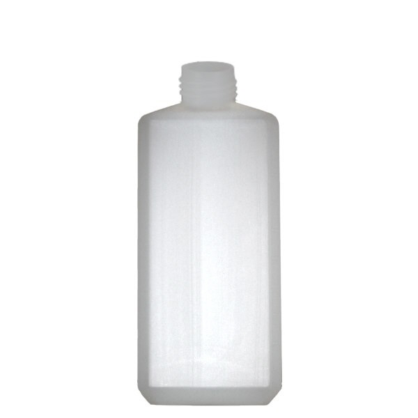 500 ml kvadratisk flaska PE natur, utan lock 500 ml kvadratisk flaska PE natur, utan lock