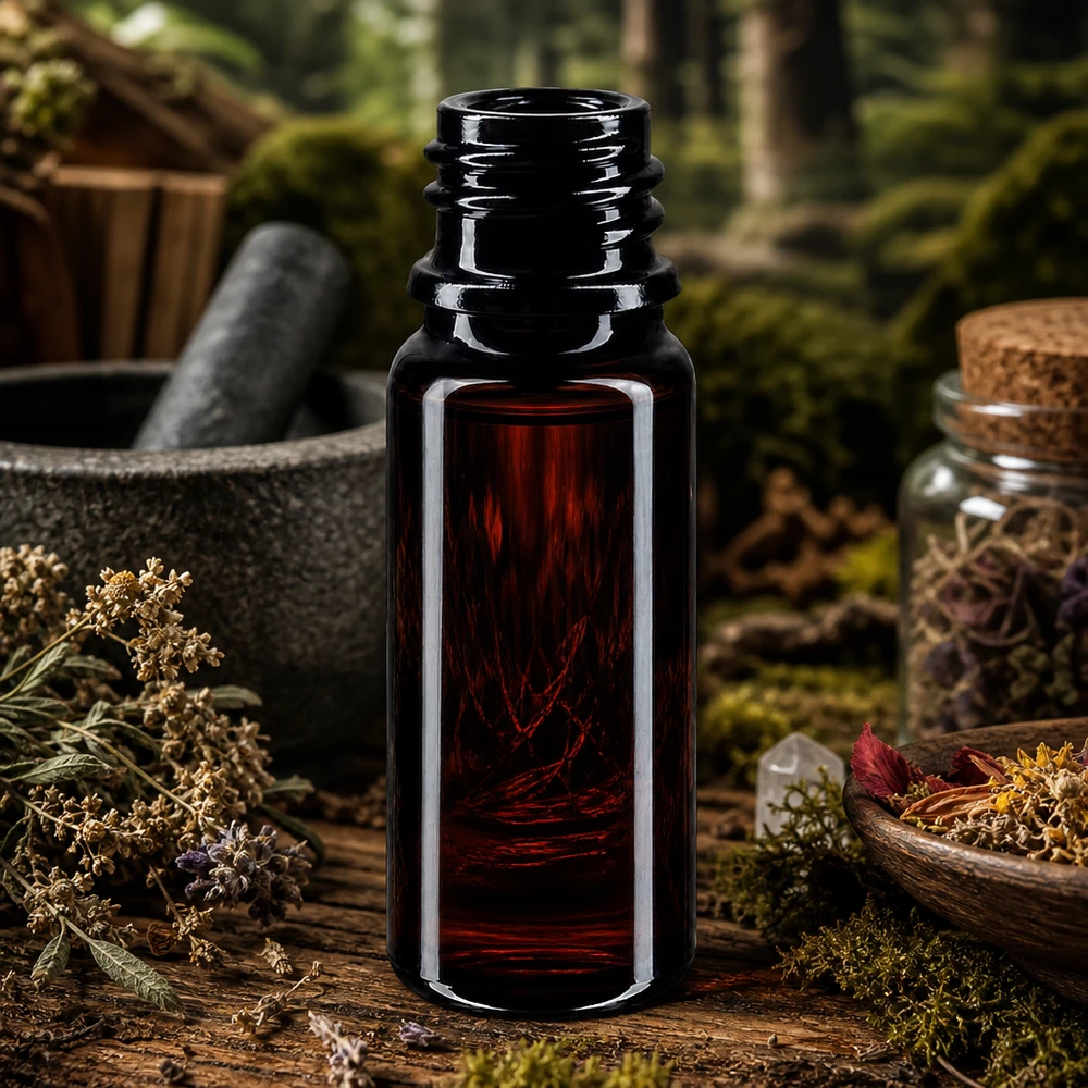 Kompakt 10 ml Mironglass-flaska DIN 18 perfekt för resor och aromaterapi på språng