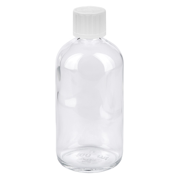 100ml Droppflaska 1,2mm vit standard förslutning ClearLine UT18/100