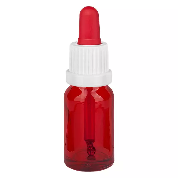 10 ml pipettflaska vit/röd med säkerhetsförslutning RedLine UT18/10 10 ml pipettflaska vit/röd med säkerhetsförslutning RedLine UT18/10