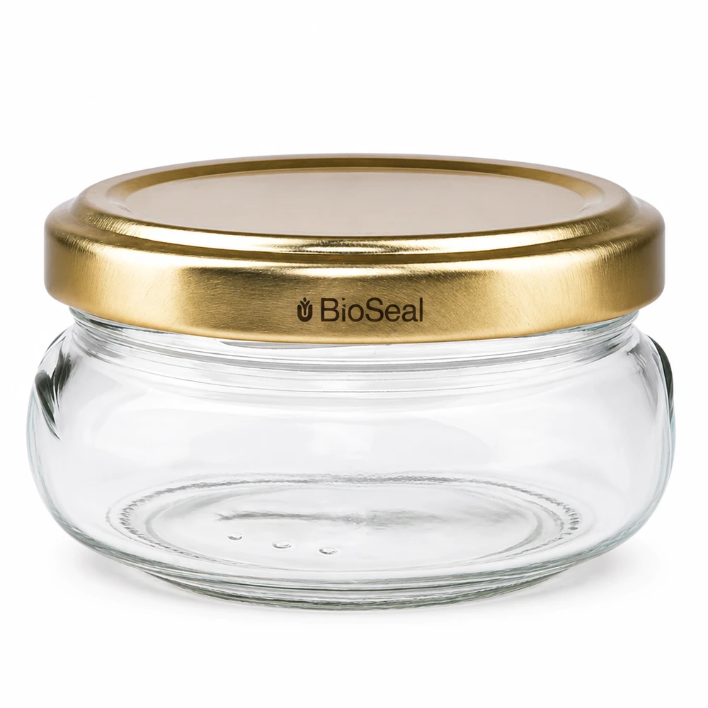 120 ml terrinburk med UNiTWIST BioSeal-lock i guld 120 ml terrinburk med UNiTWIST BioSeal-lock i guld