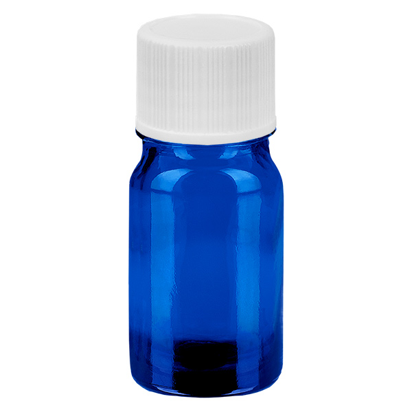 5 ml flaska 11mm skruvkork vit standard BlueLine UT18/5