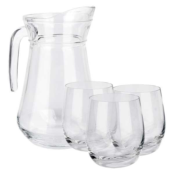 Glaskanna Frankrike 1,0 liter & 3 burkar Doktor-Klaus Glaskanna Frankrike 1,0 liter & 3 burkar Doktor-Klaus