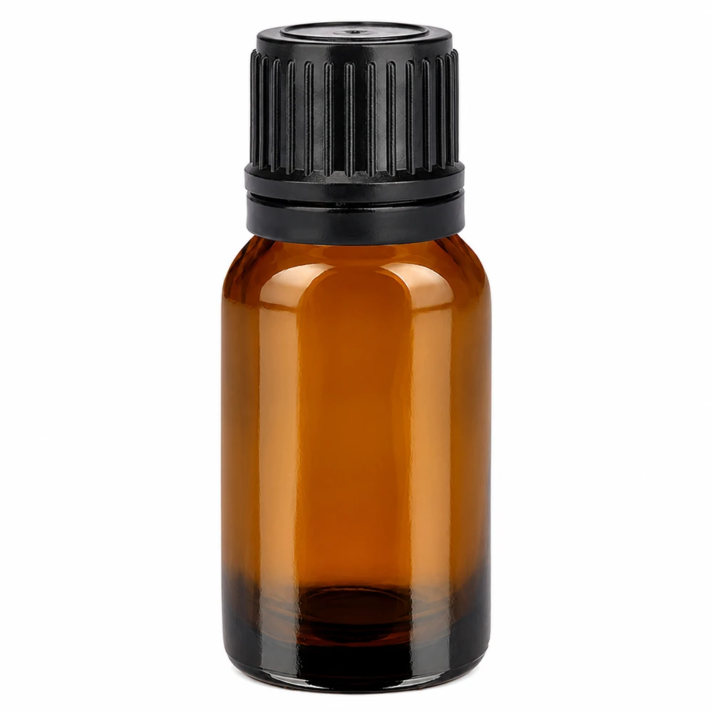 10ml flaska 11mm skruvkork svart sabotagesäkert lock BrownLine UT18/10