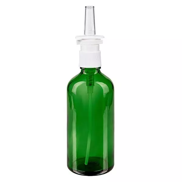 Apoteksflaska grön 100ml nässpray vit standard Apoteksflaska grön 100ml nässpray vit standard