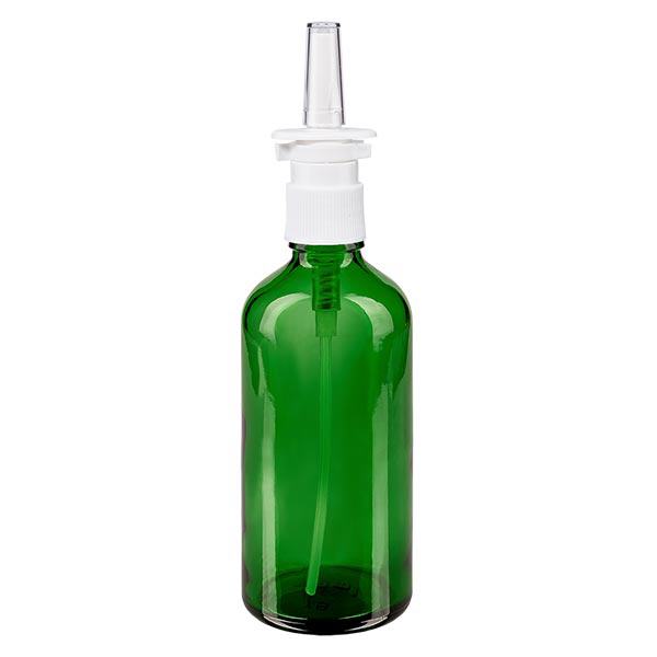 Apoteksflaska grön 100ml nässpray vit standard Apoteksflaska grön 100ml nässpray vit standard