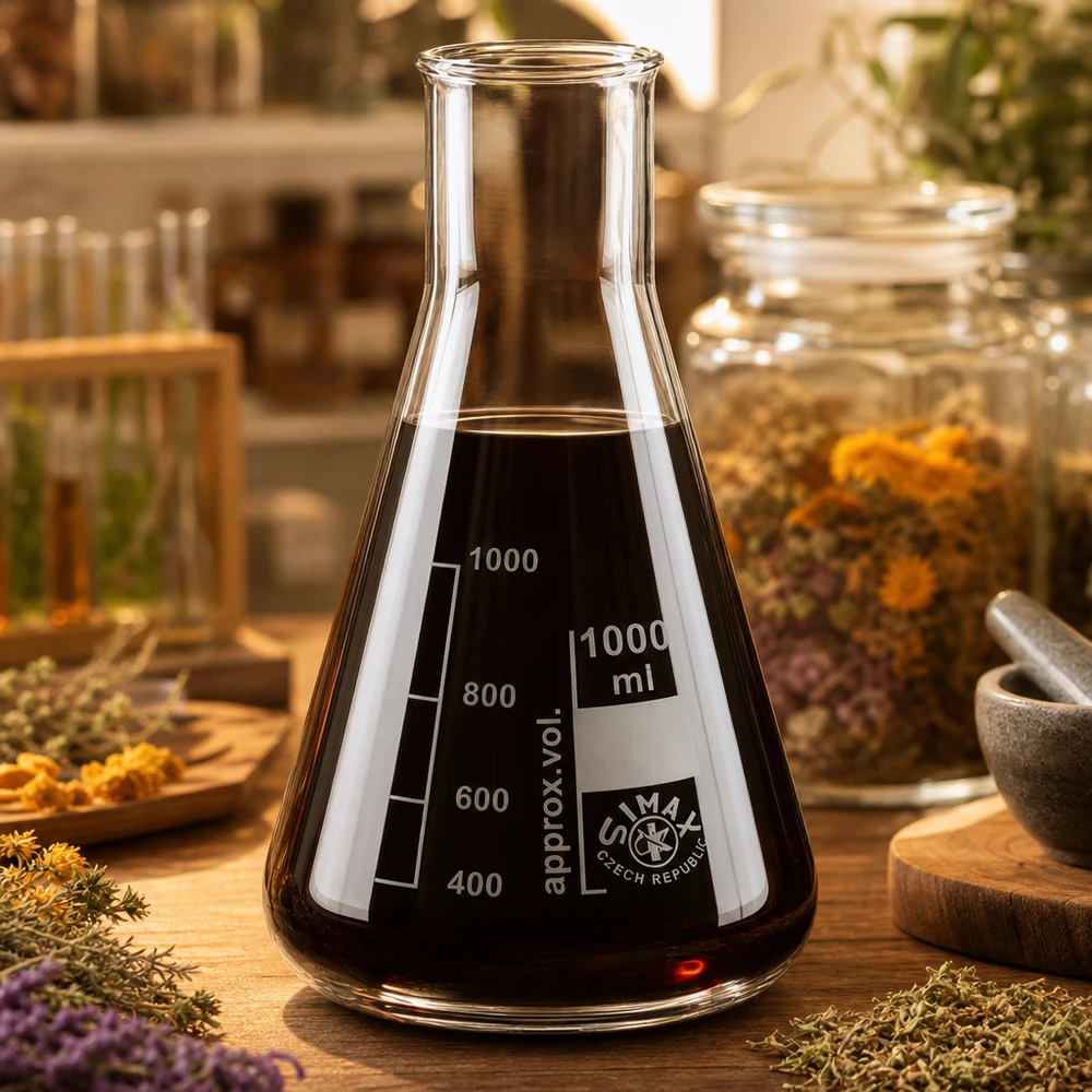 Erlenmeyerkolv 200ml bred hals Erlenmeyerkolv 200 ml med vid hals och värmebeständigt glas för temperaturbeständighet
