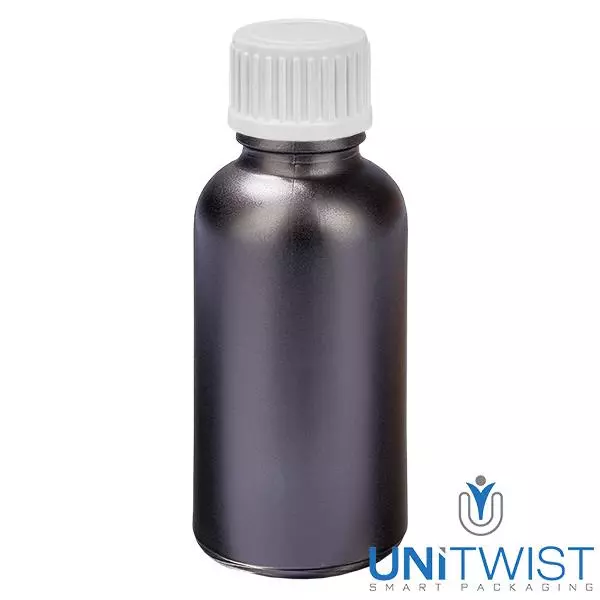 30ml Droppflaska 0,9mm vit standardförslutning BlackLine UT18/30 30ml Droppflaska 0,9mm vit standardförslutning BlackLine UT18/30