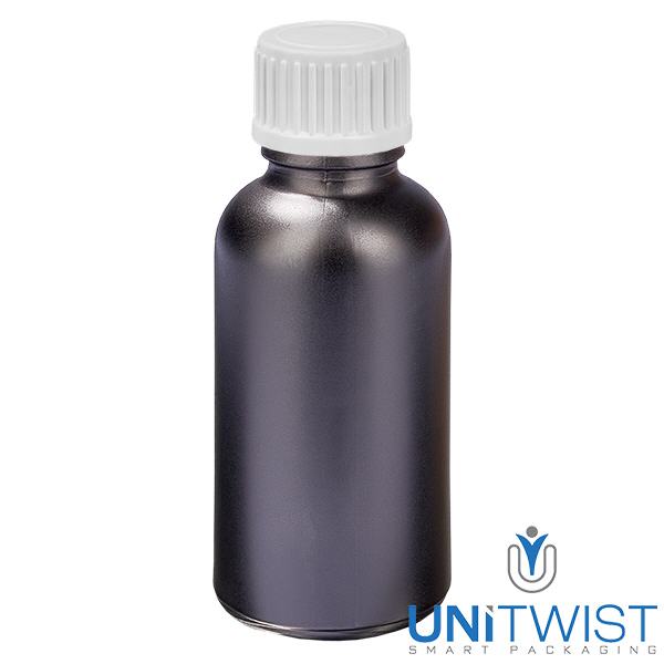 30ml Droppflaska 0,9mm vit standardförslutning BlackLine UT18/30