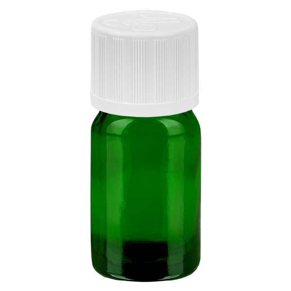 5ml Droppflaska 1,2mm vit Standard förslutning GreenL. UT18/5