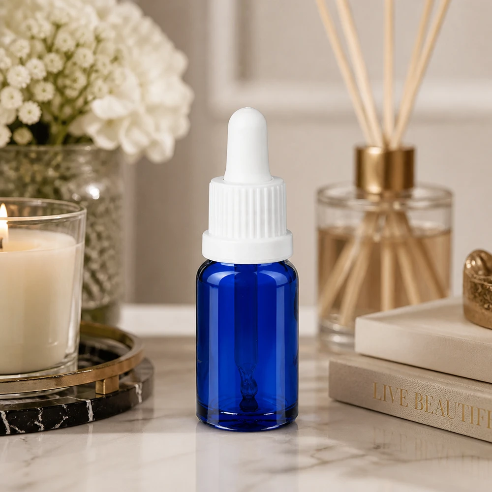 10 ml pipettflaska vit med säkerhetsförslutning BlueLine UT18/10 10 ml pipettflaska vit med säkerhetsförslutning BlueLine UT18/10