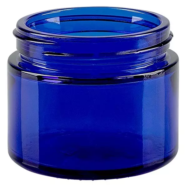 50ml glasburk. kungsblå utan lock, gänga 52mm ApoGlas 50ml glasburk. kungsblå utan lock, gänga 52mm ApoGlas