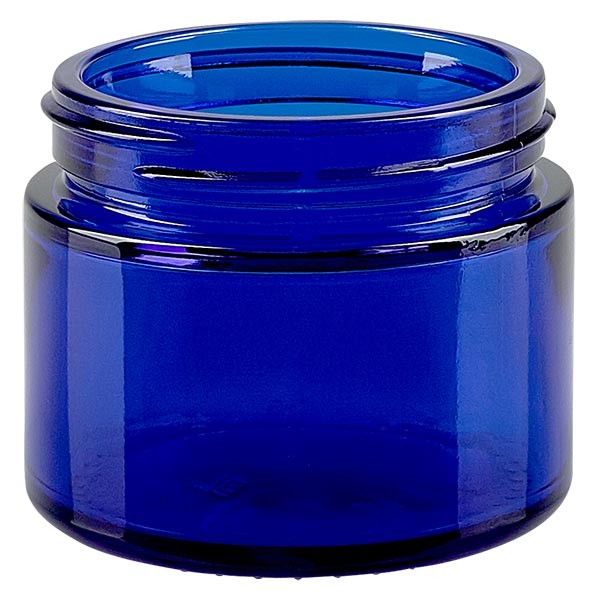 50ml glasburk. kungsblå utan lock, gänga 52mm ApoGlas 50ml glasburk. kungsblå utan lock, gänga 52mm ApoGlas