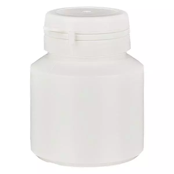 Kapselbox 30 ml vit med Jaycap säkerhetsförslutning vit Kapselbox 30 ml vit med Jaycap säkerhetsförslutning vit