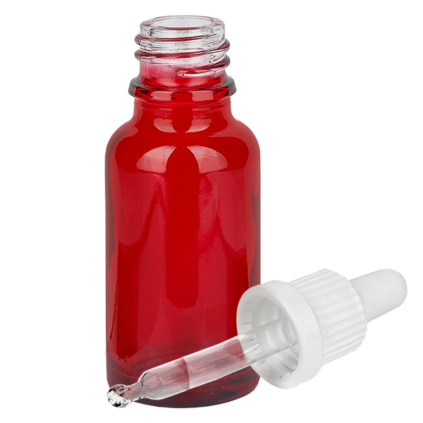 20 ml pipettflaska vit med sabotagesäker förslutning RedLine UT18/20 20 ml pipettflaska vit med sabotagesäker förslutning RedLine UT18/20