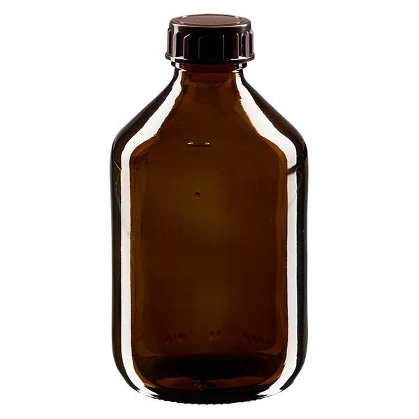 300ml medicinflaska brun, med lock brun ApoGlas 300ml medicinflaska brun, med lock brun ApoGlas