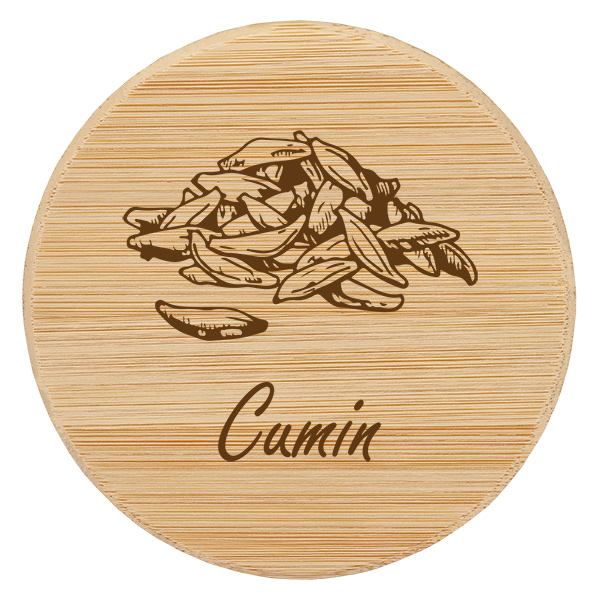 Couvercle en bois "cumin" för WECK RR60