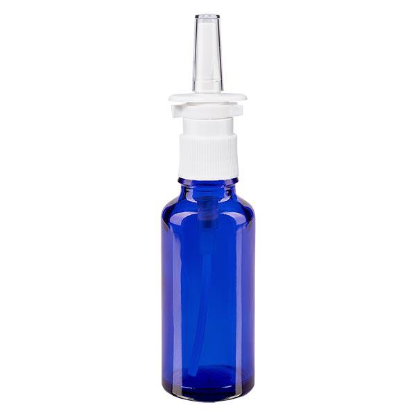 Apoteksflaska blå 30ml nässpray vit standard Apoteksflaska blå 30ml nässpray vit standard