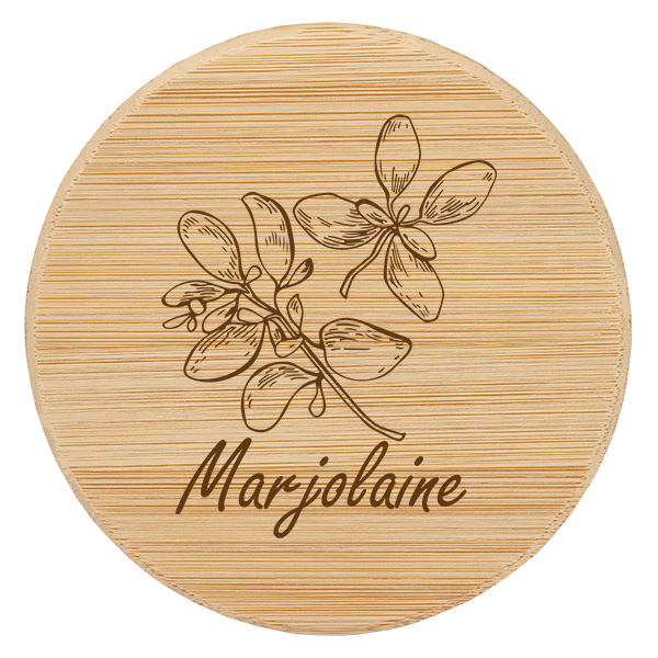 Couvercle en bois "Marjolaine" för WECK RR60