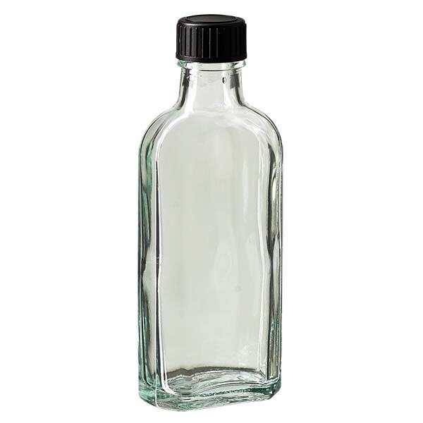 100 ml Meplat klar skruvkork med LKD-tätningsskiva