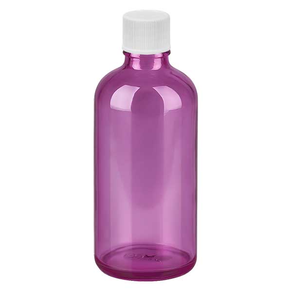 100ml flaska 11mm skruvkork vit standard PurpleLine UT18/100