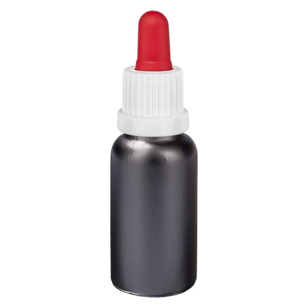 20 ml pipettflaska vit/röd med säkerhetsförslutning BlackLine UT18/20 20 ml pipettflaska vit/röd med säkerhetsförslutning BlackLine UT18/20
