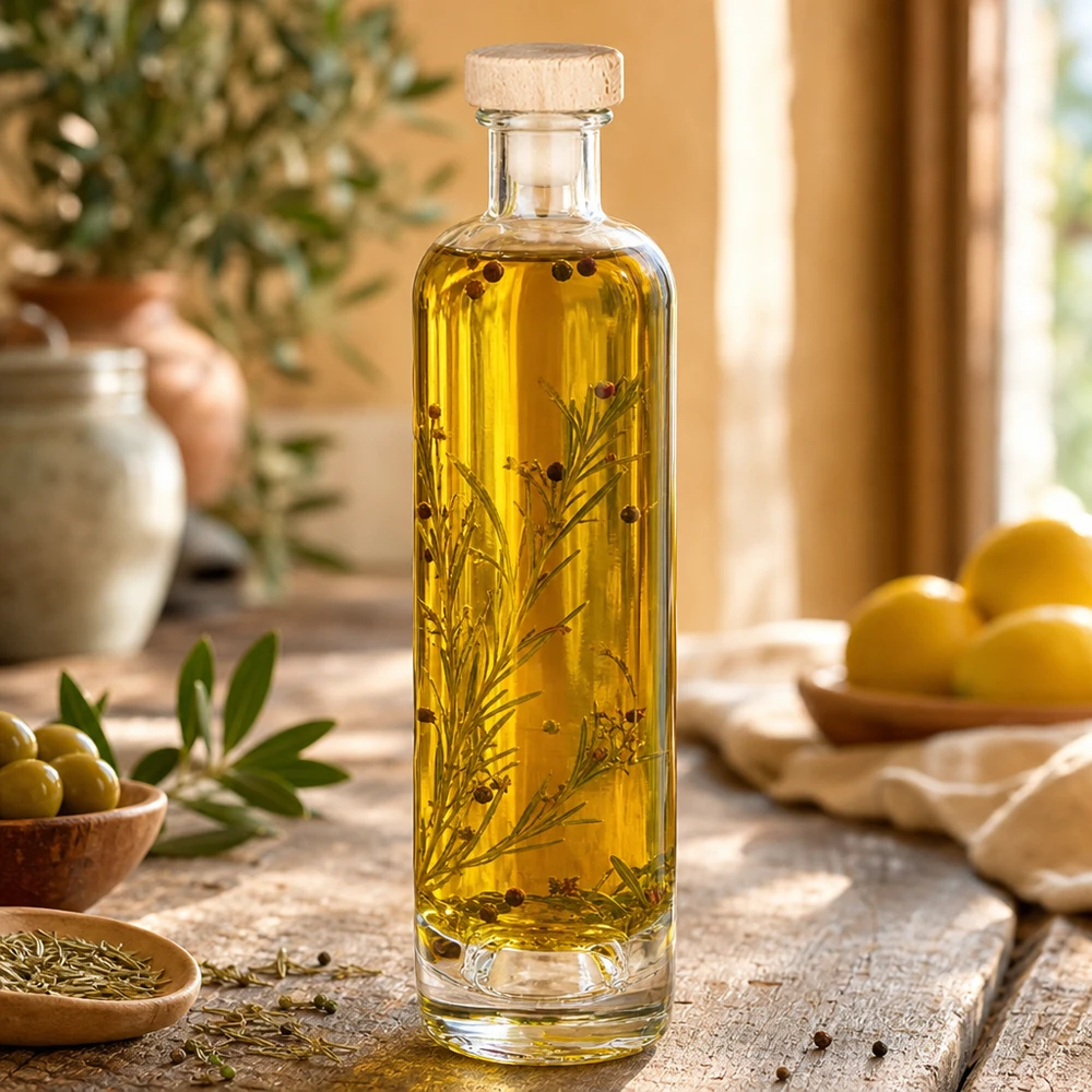 500 ml glasflaska Ella med kork med trähandtag UNiTWIST®
