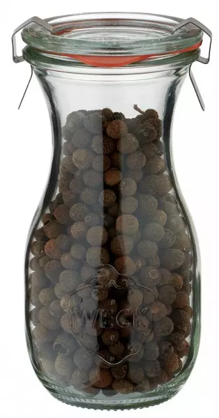 Idé för ett kryddburk i glas: Glasburk WECK saftflaska 290 ml Idé för ett kryddburk i glas: Glasburk WECK saftflaska 290 ml