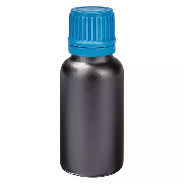 20ml flaska 11mm skruvkork blå säkerhetslock BlackLine UT18/20 20ml flaska 11mm skruvkork blå säkerhetslock BlackLine UT18/20