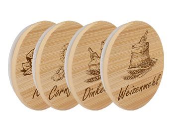 tryckta lock av trä