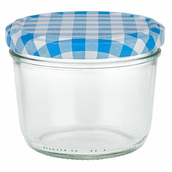 230 ml Krossade glasögon + BasicSeal-lock blå/vit UNiTWIST