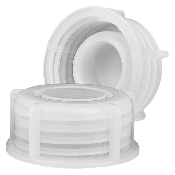 Skruvlock för kemikalieflaska, GL 25-gänga