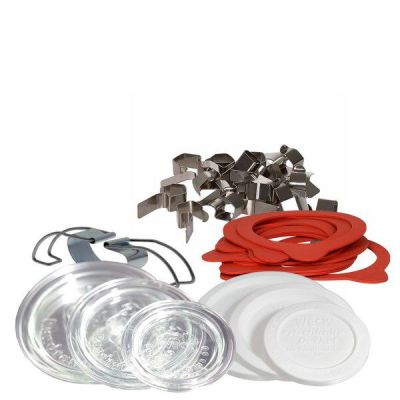 WECK Klämmor, gummiband, glaslock, fräschlock