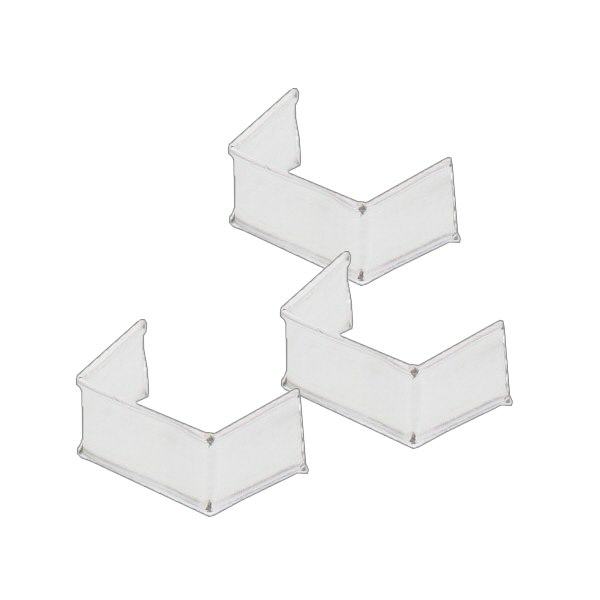 U-clip tejpfäste vit (förpackning om 100) 33mm