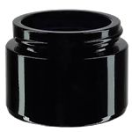 Lila aglasburkar utan lock