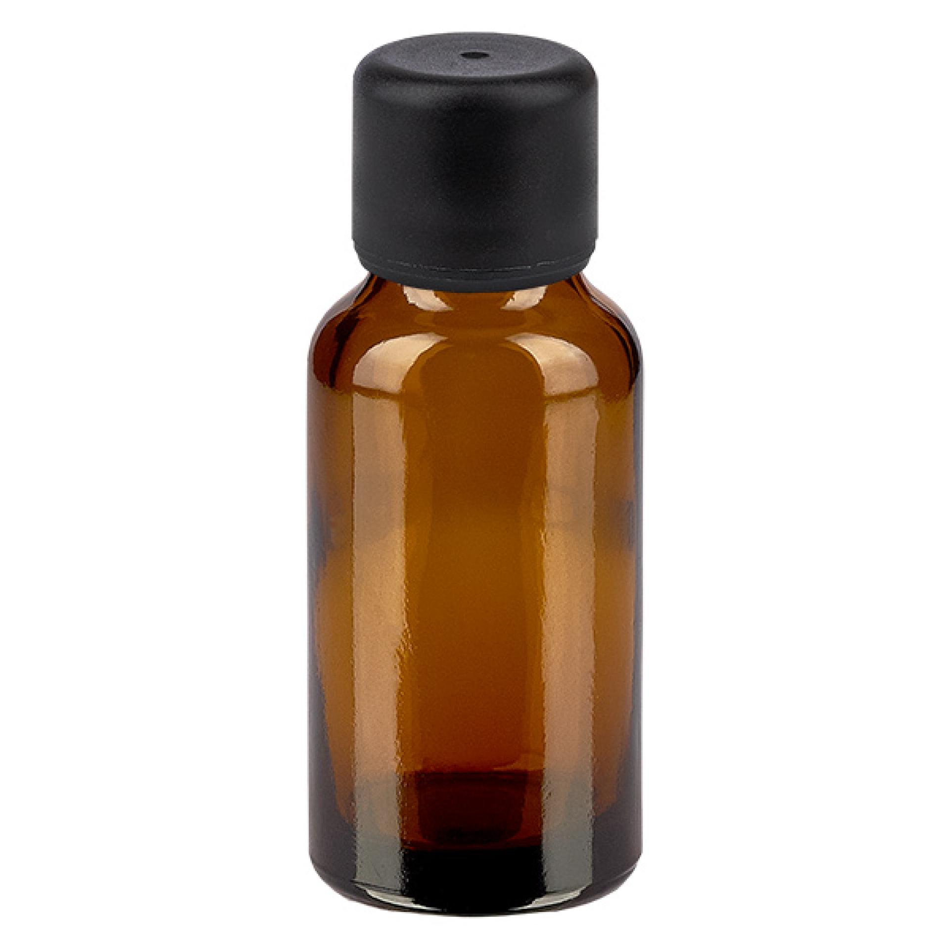 20ml flaska 6mm skruvkork svart standard BrownLine UT18/20