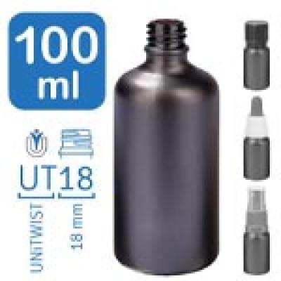 Apoteksflaskor BlackLine 100 ml UT18
