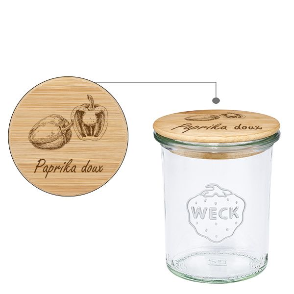 Trälock Paprika doux med WWECK-glas