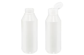 Runda lotionflaskor Polimoon