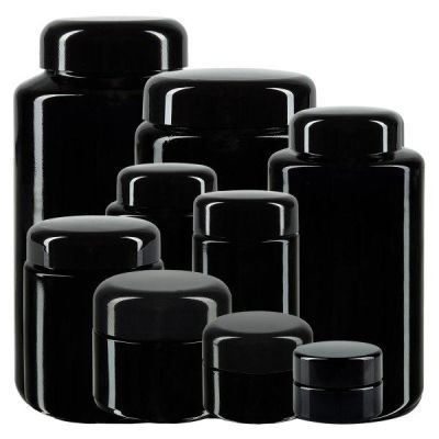 Lila glasburkar (Miron-glas)