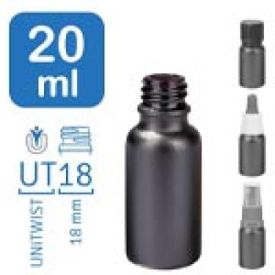 Apoteksflaskor BlackLine 20 ml UT18
