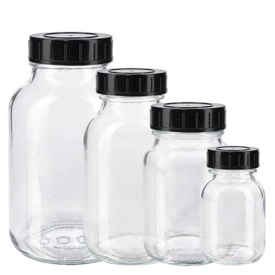 Klara apotekskärl med bred hals