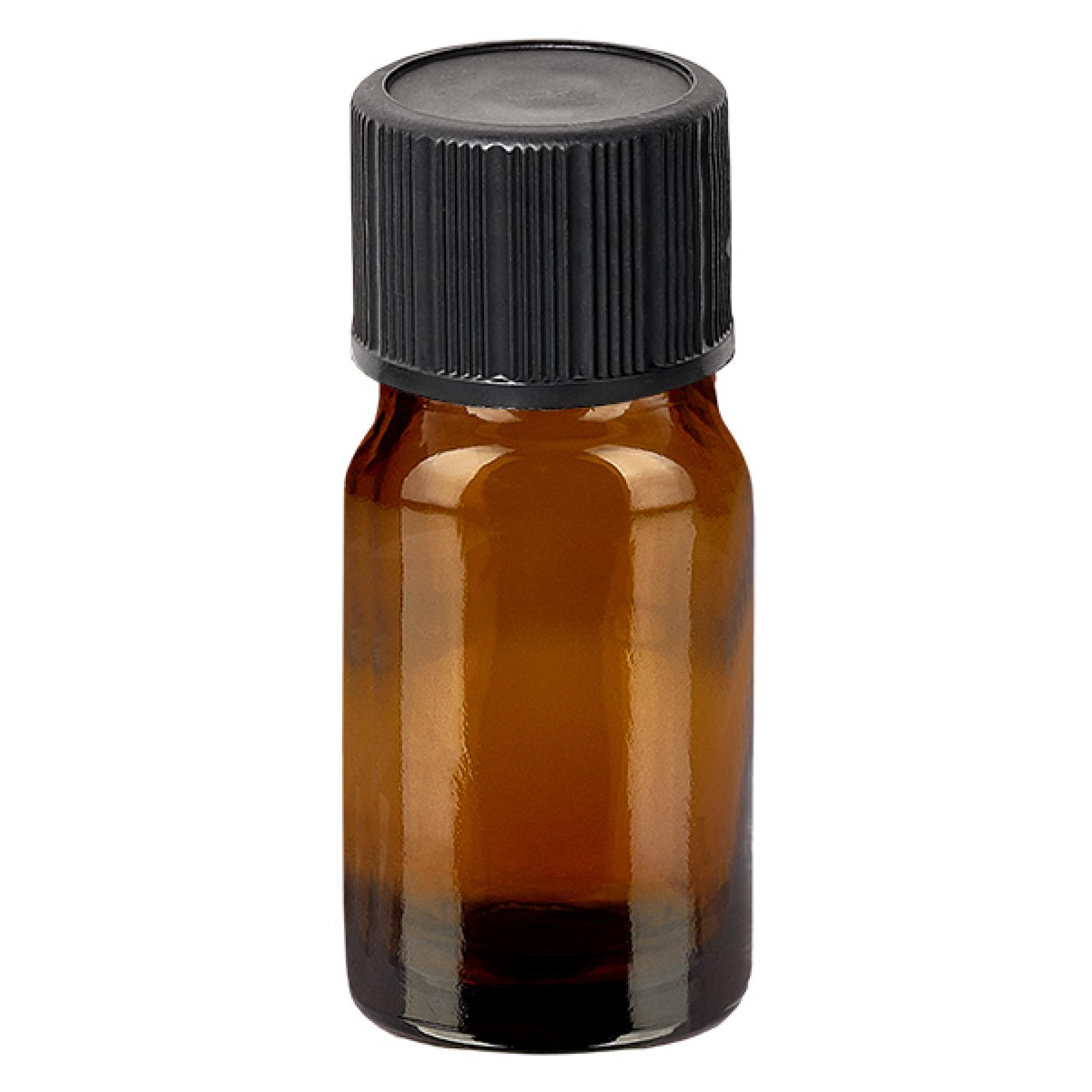 5ml droppflaska 1mm svart standardförslutning BrownLine UT18/5