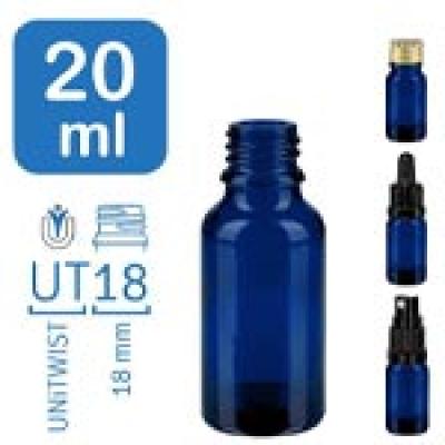 Apoteksflaskor BlueLine 20 ml UT18