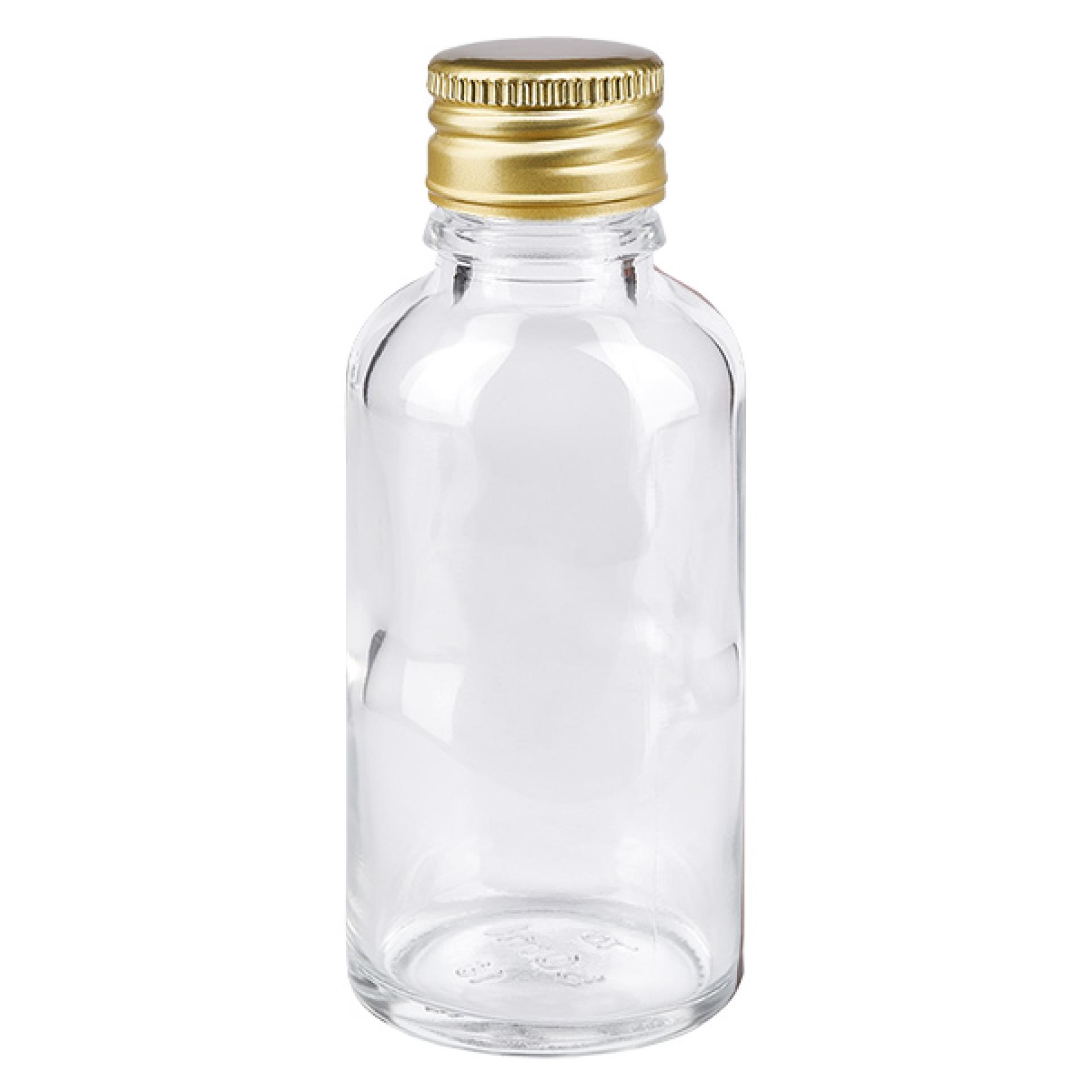 30ml flaska 11mm skruvkork Alu-Gold Standard ClearLine UT18/30